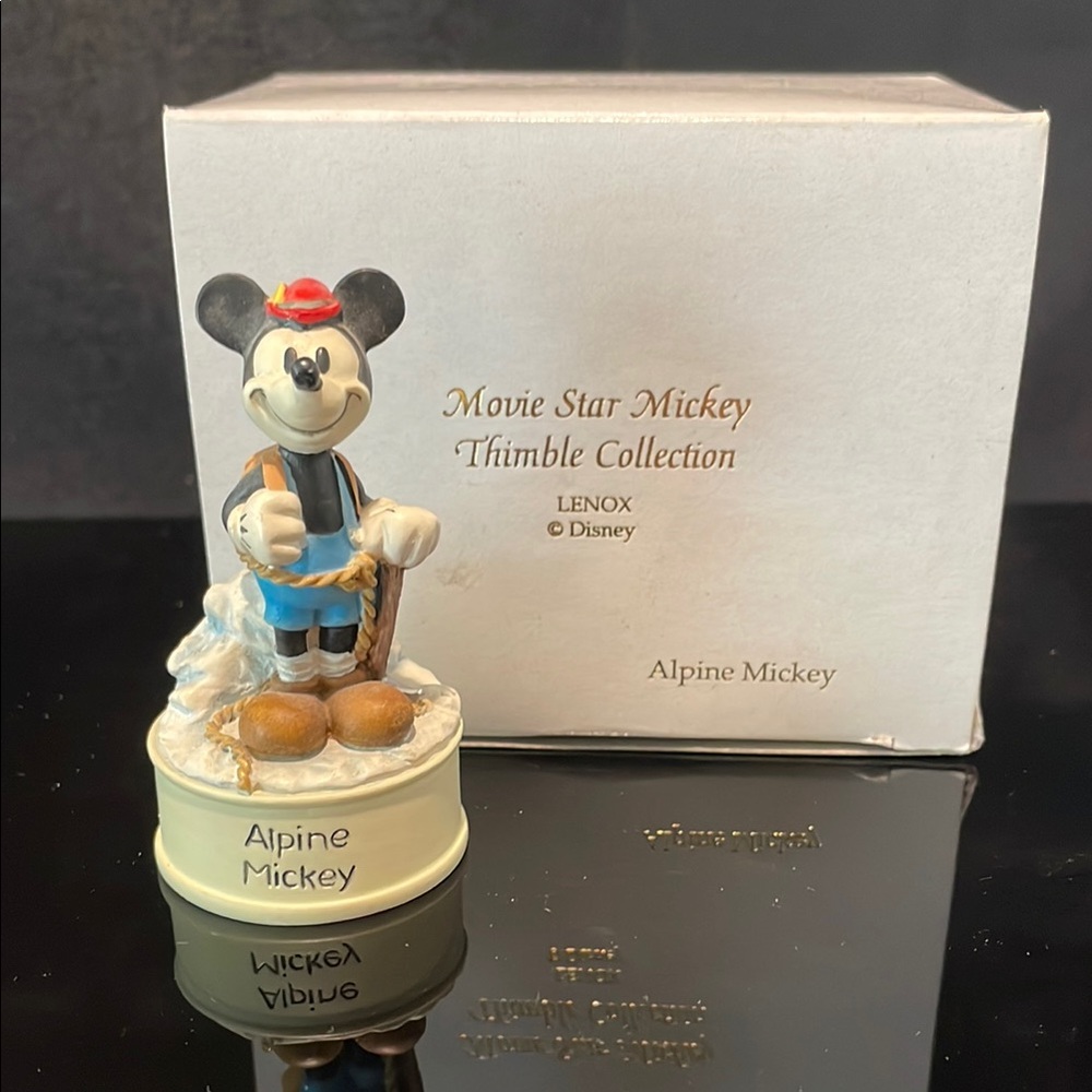 Lenox Alpine Mickey Thimble- Movie Star Mickey Collection